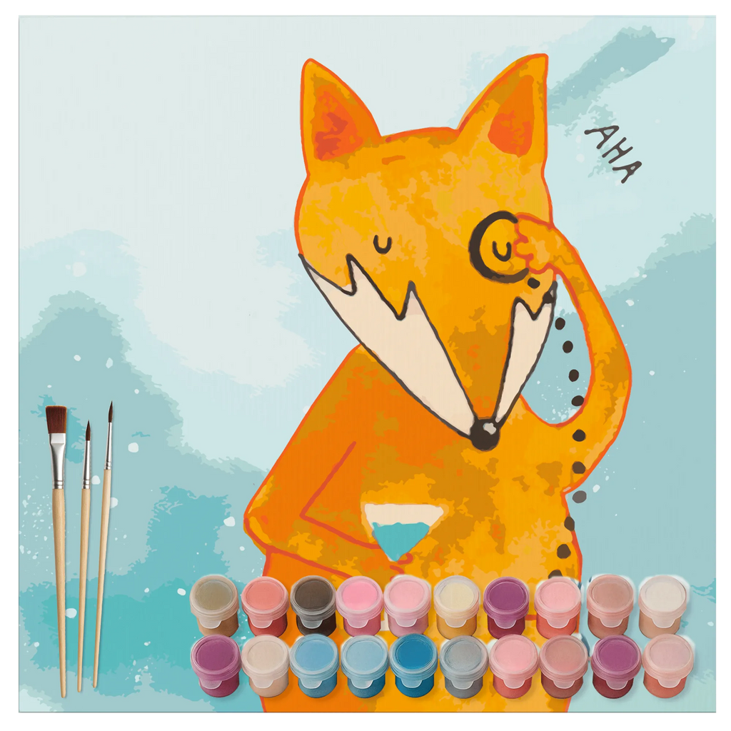 Malowanie według numerów odcięty lis Pan Motiv Lis