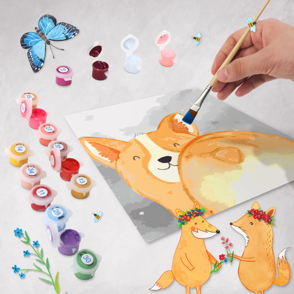 Paint by Numbers cut off corgi buttocks Motiv Kunstwerk, Ausmalbild, Malen nach Zahlen, Hund, Hundemotiv, Haustier, Hunderasse, Tierliebhaber, Hundebesitzer, Sprüche, Hundeliebe, Selbstliebe, Motivation, Spruch, Corgie