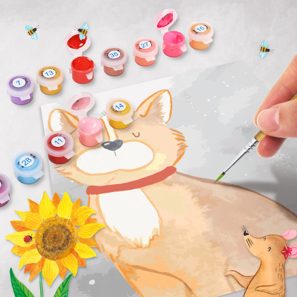 Paint by Numbers cut off Dog Luck Motiv Kunstwerk, Künstler, DIY, Baseln, Kreativität, Malen, Ausmalbild, Malen nach Zahlen, Bastelidee, Hund, Hundemotiv, Haustier, Hunderasse, Tierliebhaber, Hundebesitzer, Sprüche, Hundeliebe, Spruch, Hundemama, Corgie, Liebe