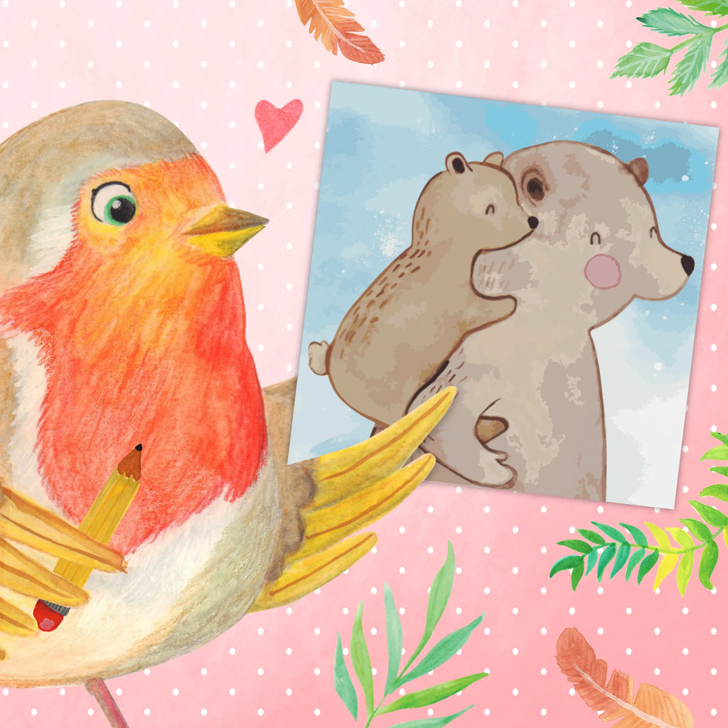 Malowanie według numerów odcięty Tata Niedźwiedź Motiv Kunstwerk, Malen nach Zahlen, Ausmalbild, Familie, Vatertag, Muttertag, Bruder, Schwester, Mama, Papa, Oma, Opa, Vater, Onkel, Papi, Vati, Geschenk, Geburtstag