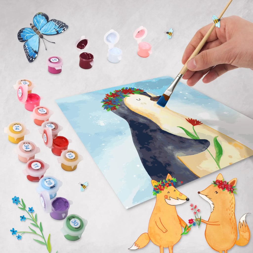Malen nach Zahlen Pinguin Blumen Motiv Malen nach Zahlen, malen nach zahlen set, diy set, leinwand malset, kreativ set, malset, zahlenbilder, Pinguin, Pinguine, Leben, Liebeskummer, Blumenkranz, Wünsche, Geschenkidee, Lebenslust, Ziele, Lebensziele, Universum, Motivation