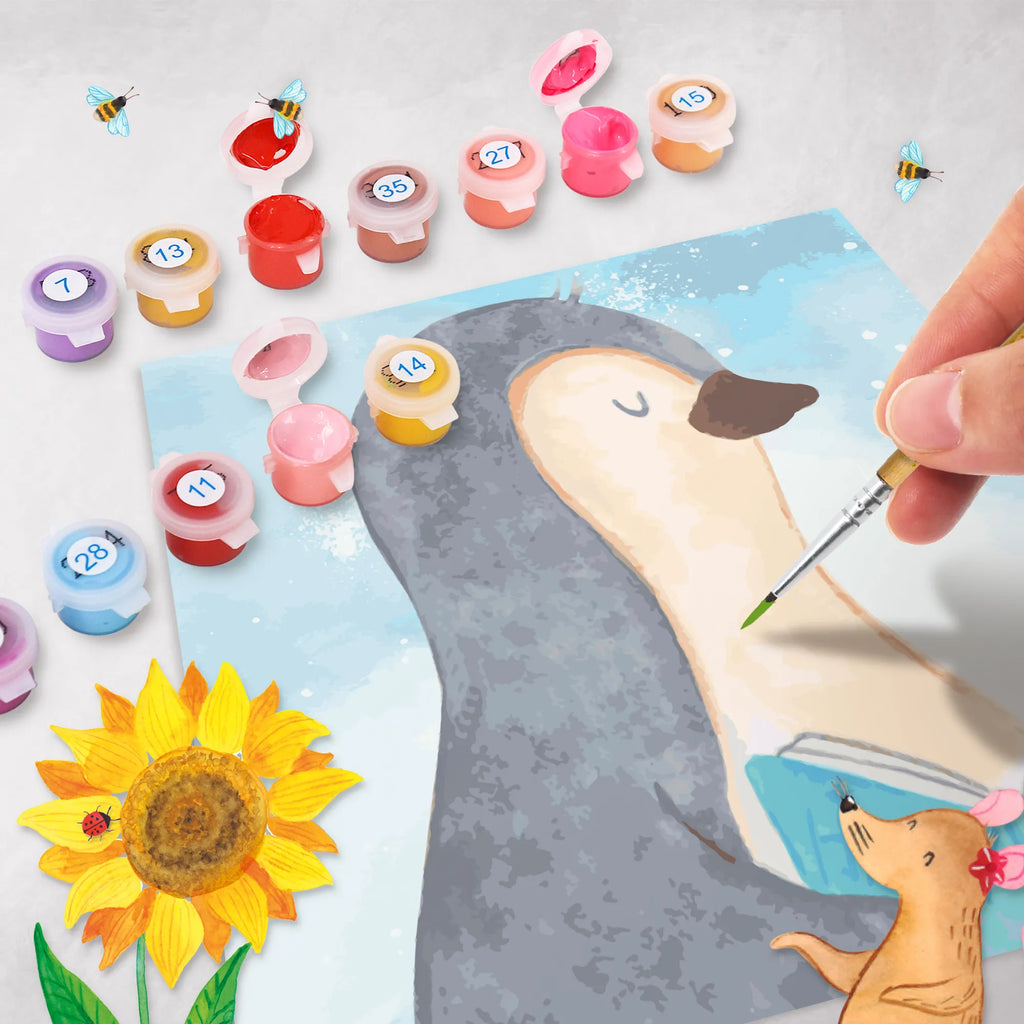 Paint by Numbers cut off Penguin A book Motiv Bastelidee, DIY, Malen, Ausmalbild, Kreativität, Malen nach Zahlen, Baseln, Kunstwerk, Künstler, Pinguin, Bücherwurm, Freizeit, Nichtstun, Ferien, Faulenzen, Urlaub, Pinguine, Buch, Lesen