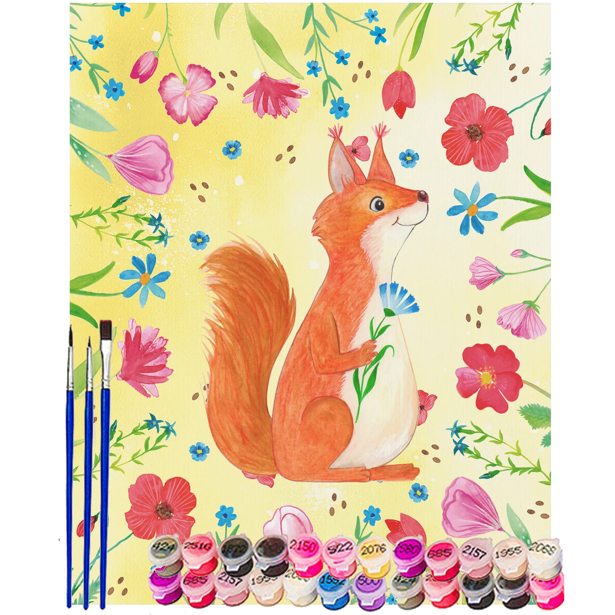Malen nach Zahlen Eichhörnchen Blume leinwand malerei, kreativ set, leinwand malset, acryl malset, malerei nach zahlen, acrylmalerei set, Malen nach Zahlen, DIY Malen nach Zahlen, malset, Acryl Malen nach Zahlen, Zahlenbild, Malen nach Zahlen Leinwand, malen mit zahlen, diy set, malen nach zahlen set, Malen nach Zahlen Bild, Gute Laune, Tiermotive, Lustige Sprüche, Tiere, Spruch Deko, Eichhorn, Spaß, Spruch Positiv, Motivation Bilder, Eichhörnchen, Lachen, Motivation Sprüche, glücklich Spruch