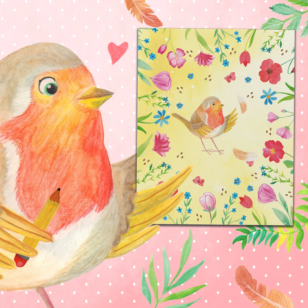 Paint by Numbers robin feathers small animals, cute, funny, cute animal motives, hand drawn, small world, funny sayings, good mood, happy, gifts, gift ideas, special gifts, animal lover, card, slogan courage, flying, motivation pictures, slogan motivation, motivation slogans, What if i fall, bird, robin