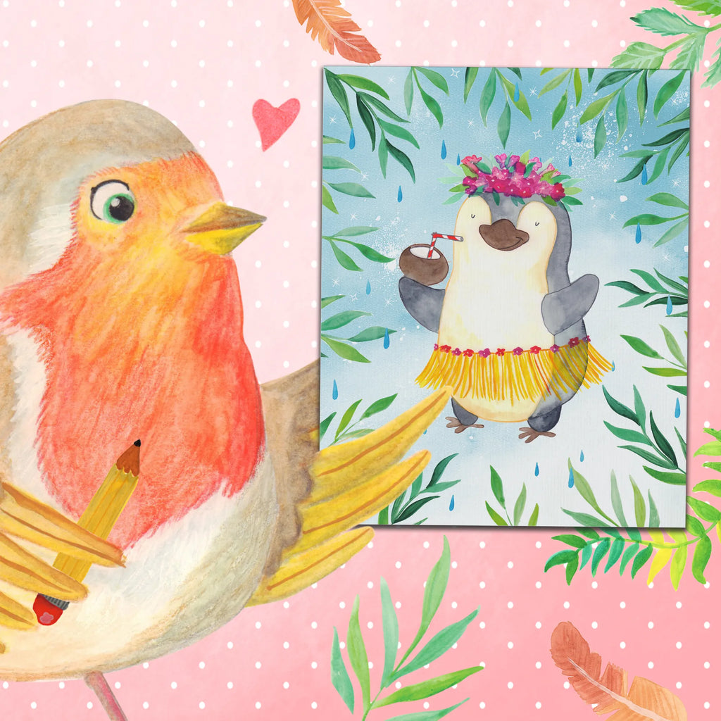 Paint by Numbers Penguin coconut Ausmalbild, Malen nach Zahlen, Kunstwerk, Pinguin, Kokosnuss, Pinguine, Aloha, Hawaii, Urlaub