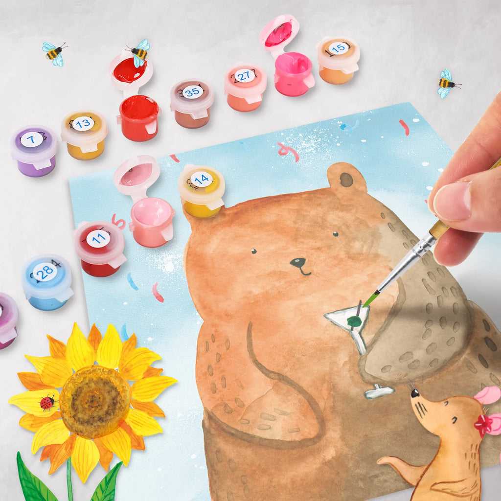 Paint by Numbers cut off bear party Motiv Künstler, DIY, Bastelidee, Kunstwerk, Ausmalbild, Kreativität, Malen nach Zahlen, Malen, Baseln, Bär, Teddy, Teddybär, Party, Abfeiern, Lustig, Geburtstagsgeschenk, Mitbringsel, Geschenk, Geburtstag, Feiern, Gute Laune