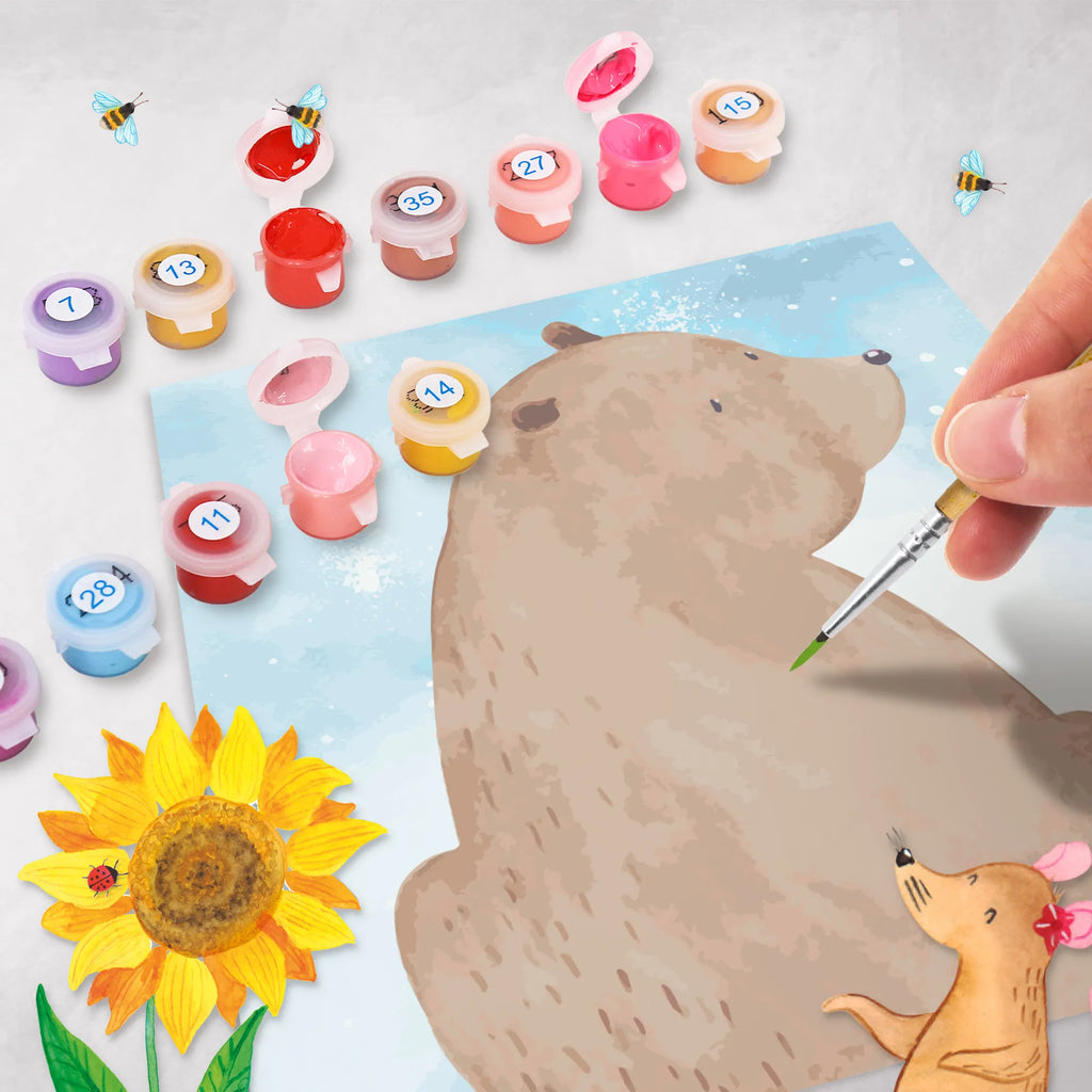 Paint by Numbers cut off bear shoulder look Motiv Malen nach Zahlen, malset, malen nach zahlen set, kreativ set, zahlenbilder, leinwand malset, diy set, Bär, Teddy, Teddybär, Weltansicht, Weisheit, Motivation, Bärenliebe, Selbstachtung, Bären