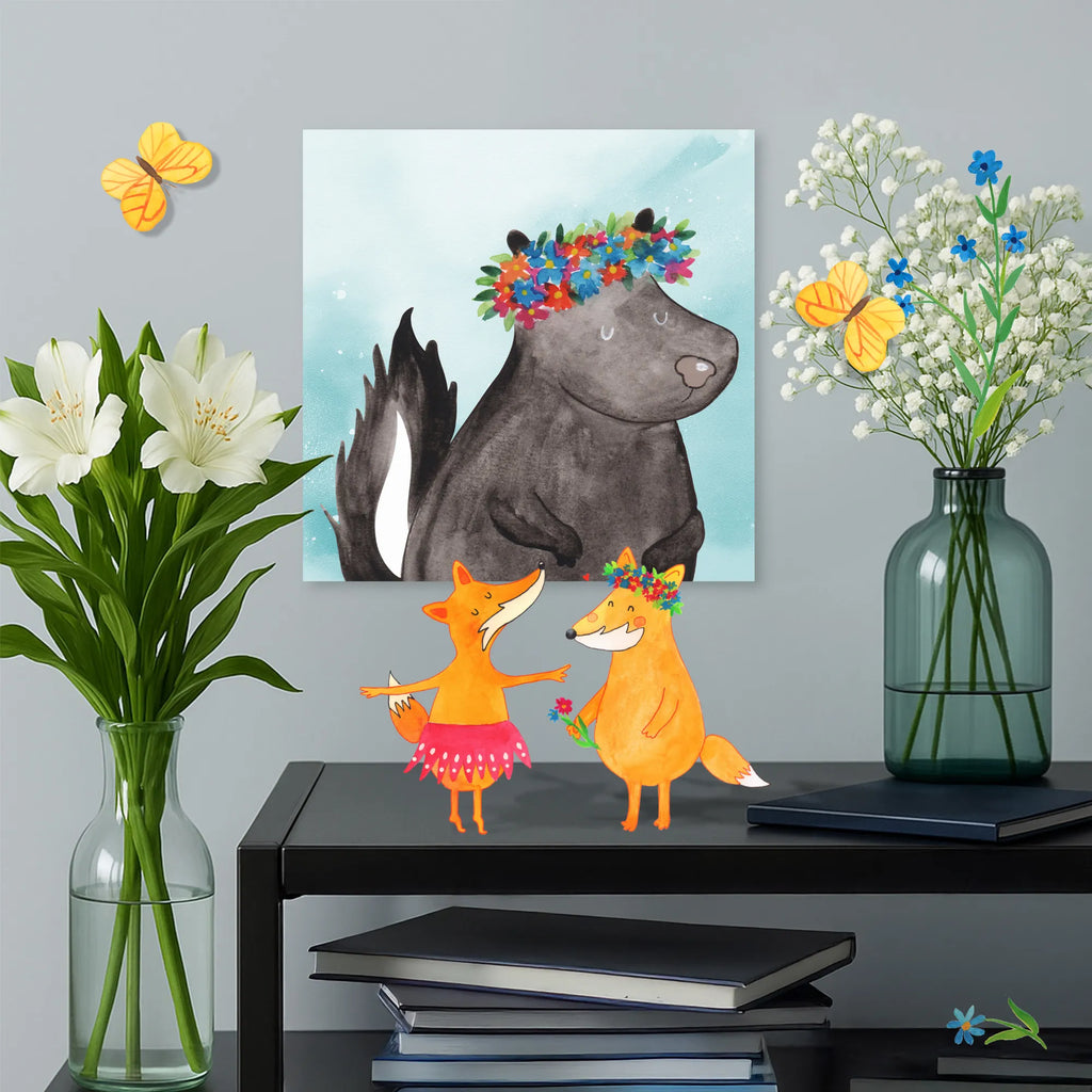 Malowanie według numerów odcięty skunks dziewczynka Motiv leinwand malset, zahlenbilder, malen nach zahlen set, kreativ set, diy set, Malen nach Zahlen, malset, Skunk, Stinktier, Yoga, Stinki, Raubtier, Stinker, Wildtier, Namaste