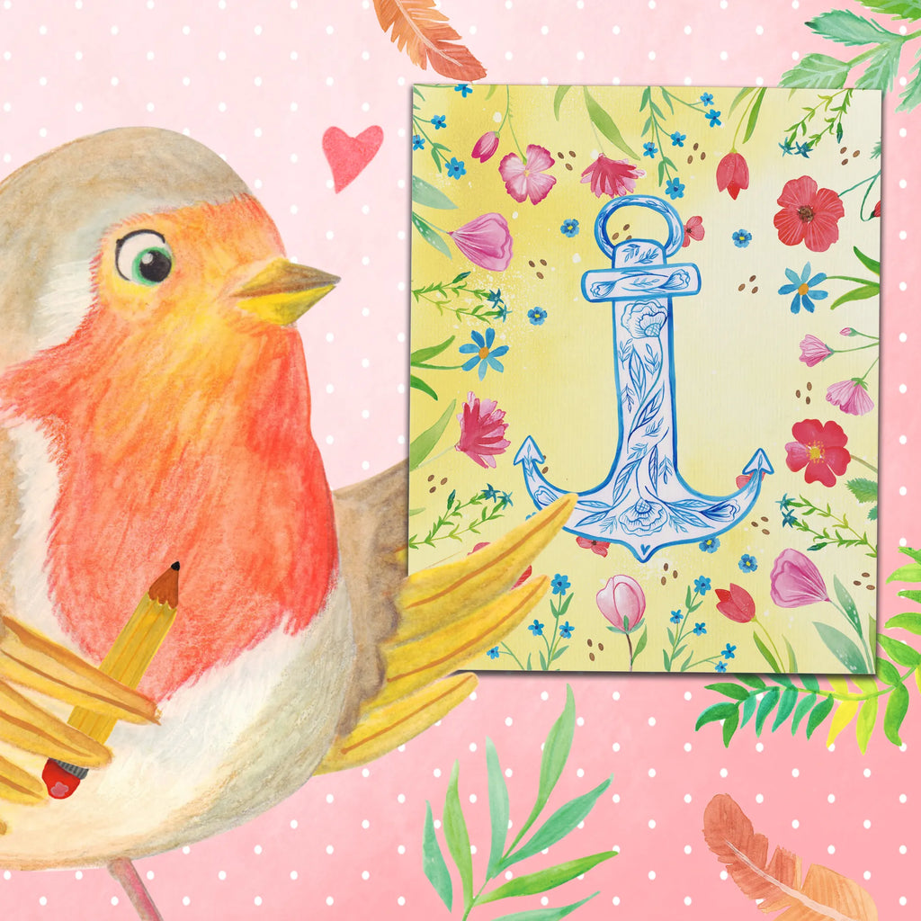 Malen nach Zahlen Anker Blau Malen, Bastelidee, Baseln, Künstler, Malen nach Zahlen, Ausmalbild, Kunstwerk, Kreativität, DIY, Tiermotive, Gute Laune, lustige Sprüche, Tiere