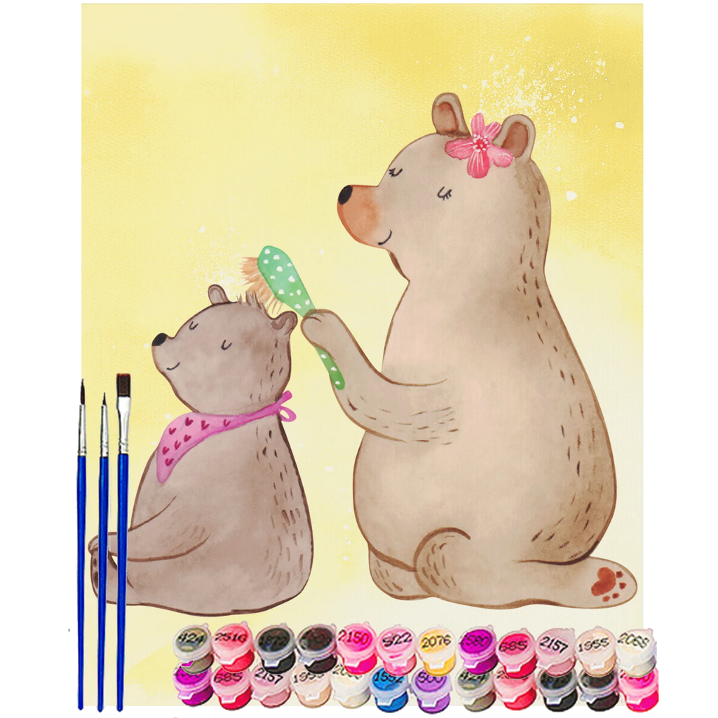 Malen nach Zahlen Bär Kind Kunstwerk, Malen nach Zahlen, Ausmalbild, Familie, Vatertag, Muttertag, Bruder, Schwester, Mama, Papa, Oma, Opa, Mutter, Mutti, Geschenk