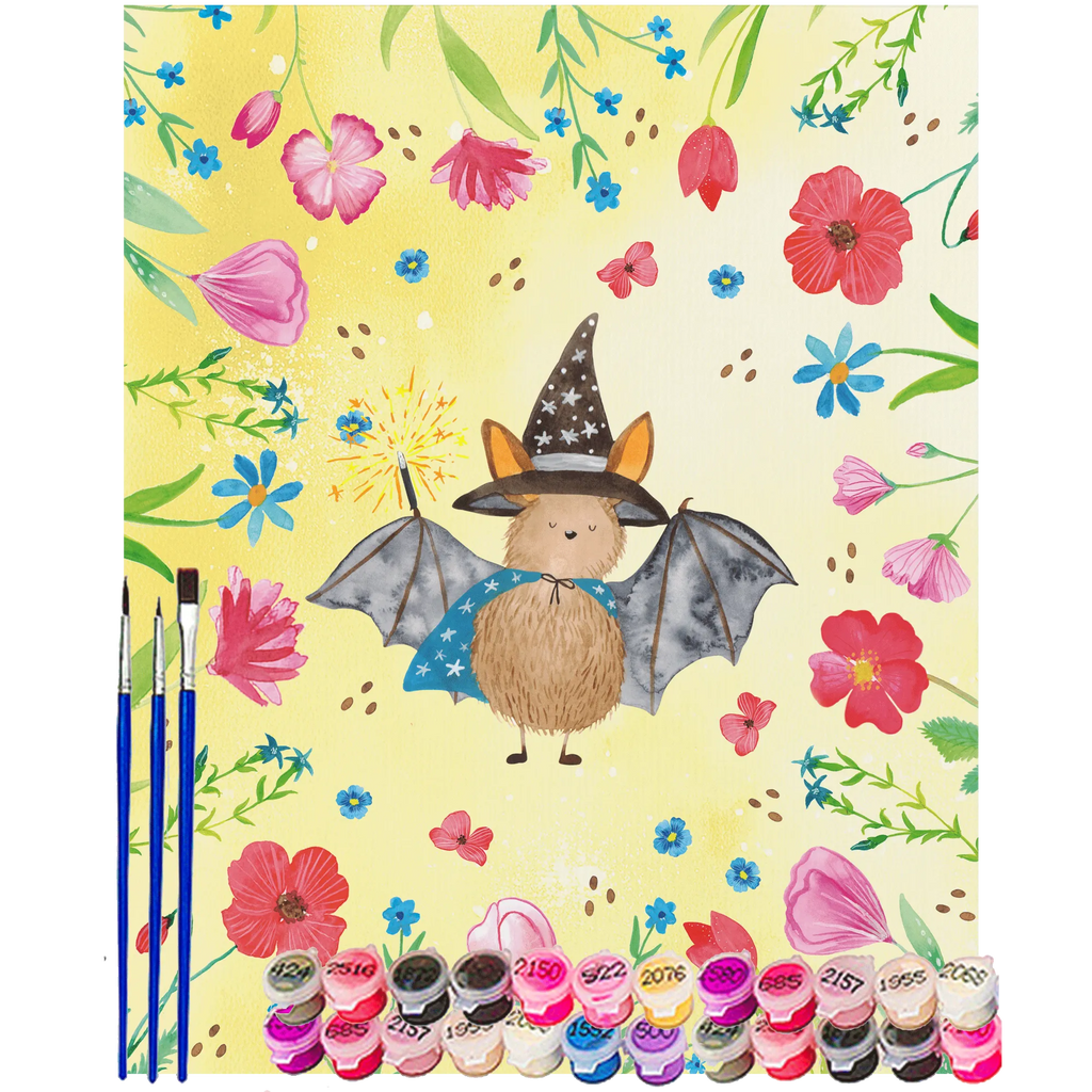 Malowanie według numerów Nietoperz czarodziej Malen, Kunstwerk, Baseln, Ausmalbild, Bastelidee, Malen nach Zahlen, Künstler, DIY, Kreativität, Tiermotive, Gute Laune, lustige Sprüche, Tiere, Magier, reinsteigern, Fledermäuse, Fledermaus, Frauen, Zauberer