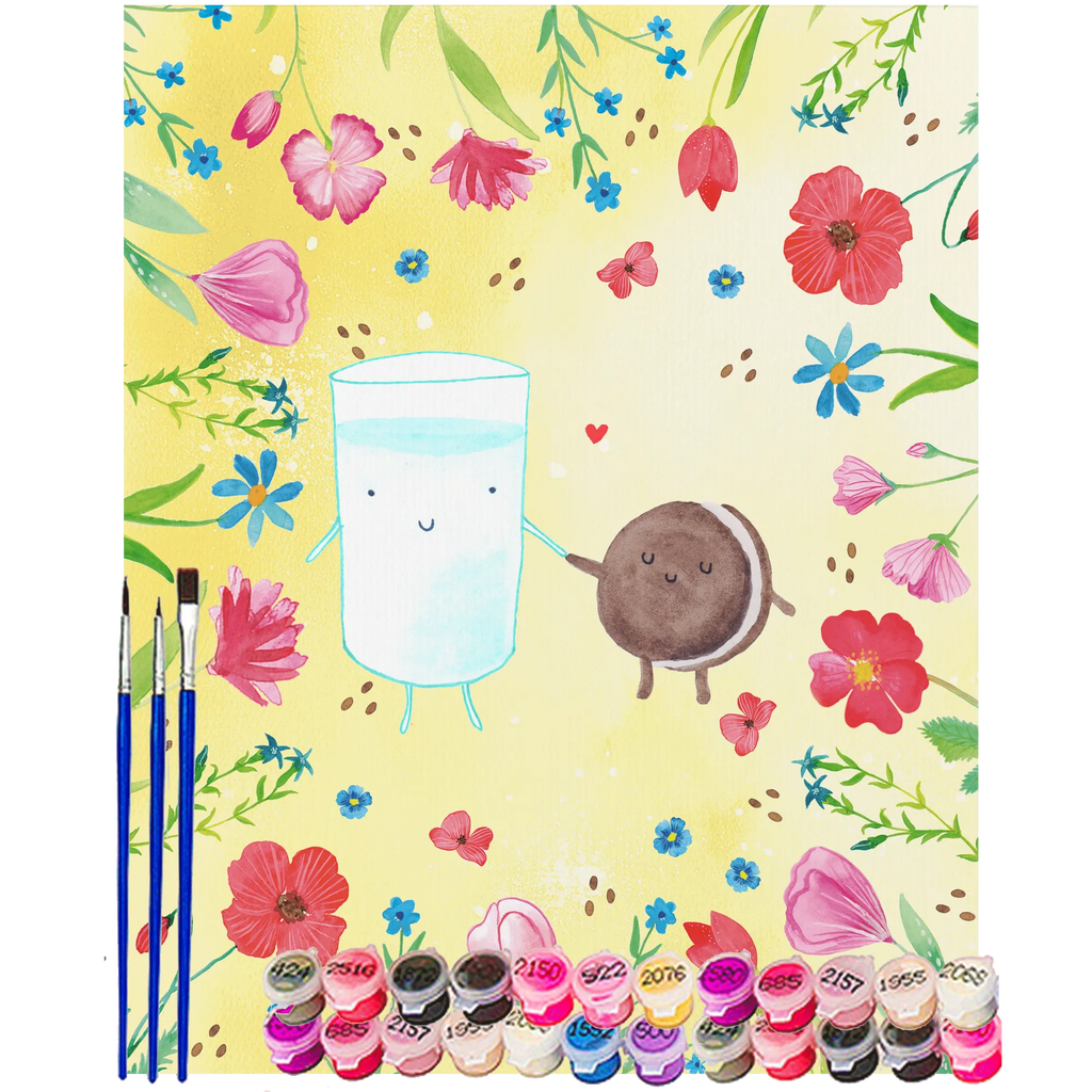 Paint by Numbers milk biscuit Baseln, Künstler, Kunstwerk, Kreativität, Malen, DIY, Ausmalbild, Bastelidee, Malen nach Zahlen, Tiermotive, Gute Laune, lustige Sprüche, Tiere, Kaffee, perfektes Paar, Keks, Milch, Kekse, Einladung Frühstück, Motiv süß, romantisch, Cookie, Milk