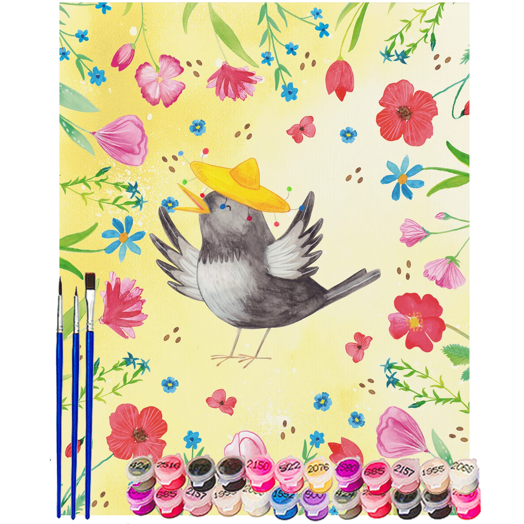 Malen nach Zahlen Rabe Sombrero Künstler, Malen, Baseln, Malen nach Zahlen, Kunstwerk, Ausmalbild, Bastelidee, DIY, Kreativität, Tiermotive, Gute Laune, lustige Sprüche, Tiere, fröhlich sein, Rabe, Elster, Glück Spruch, Vogel, froh, Motivation, Vögel, glücklich sein, Spruch positiv