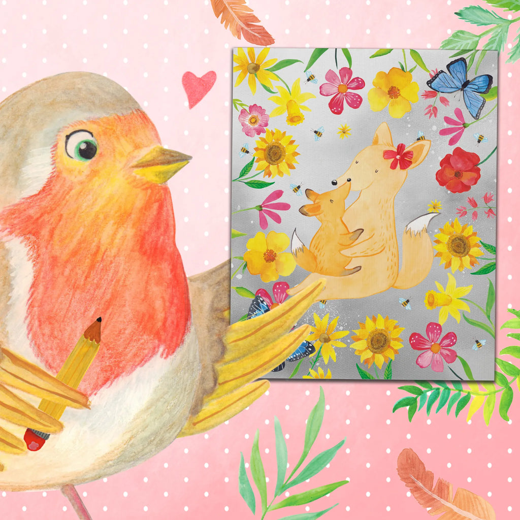 Paint by Numbers Fox mummy Kunstwerk, Malen nach Zahlen, Ausmalbild, Familie, Vatertag, Muttertag, Bruder, Schwester, Mama, Papa, Oma, Opa, Lieblingstochter, Tochter, Beste Tochter, Mutter, Geschenk