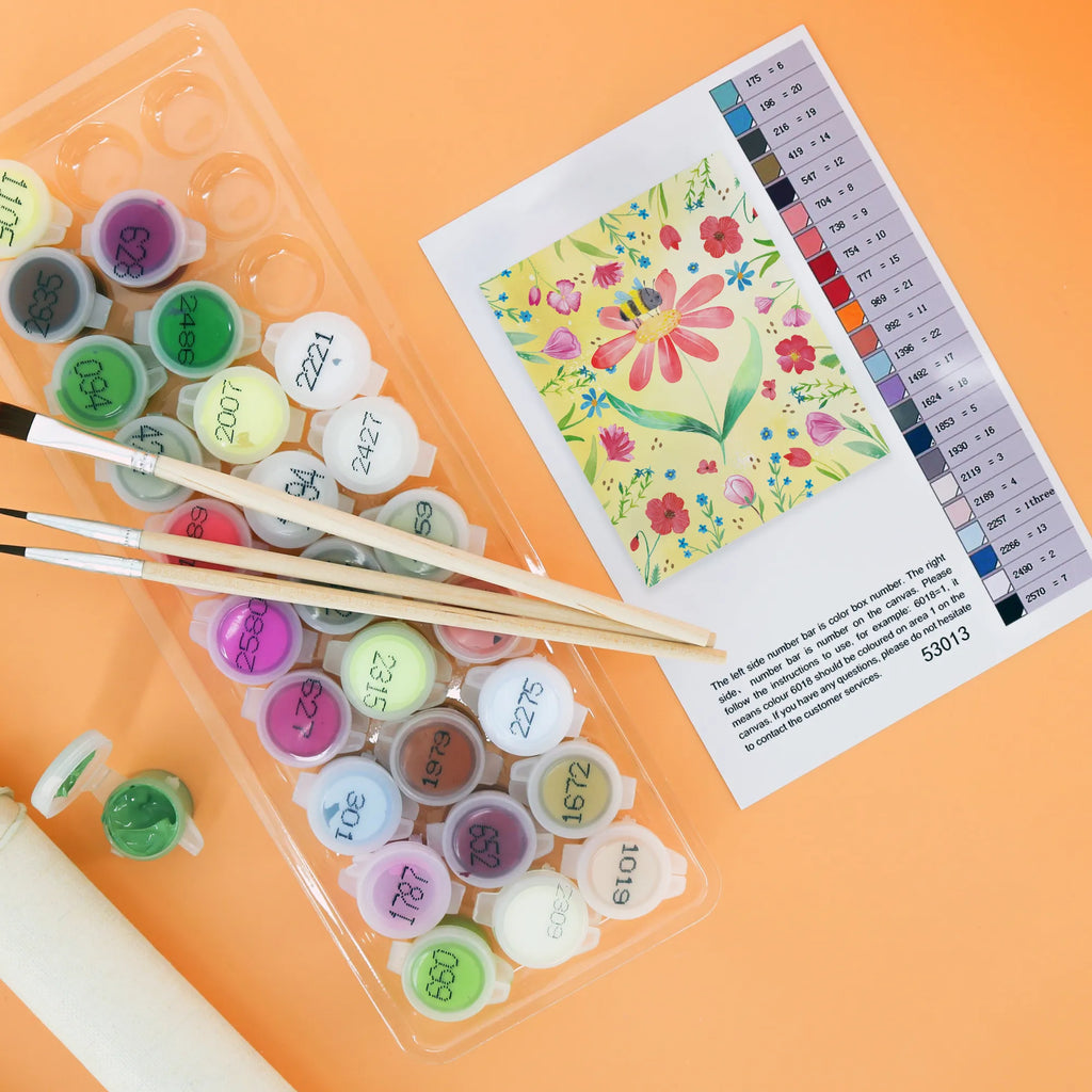 Paint by Numbers bumblebee flower Kreativität, Bastelidee, Kunstwerk, Ausmalbild, Malen nach Zahlen, Malen, Baseln, DIY, Künstler, Tiermotive, Gute Laune, lustige Sprüche, Tiere, Blume, Wespe, Natur, Hummel, Biene, Hummeln, Feld, Flauschig