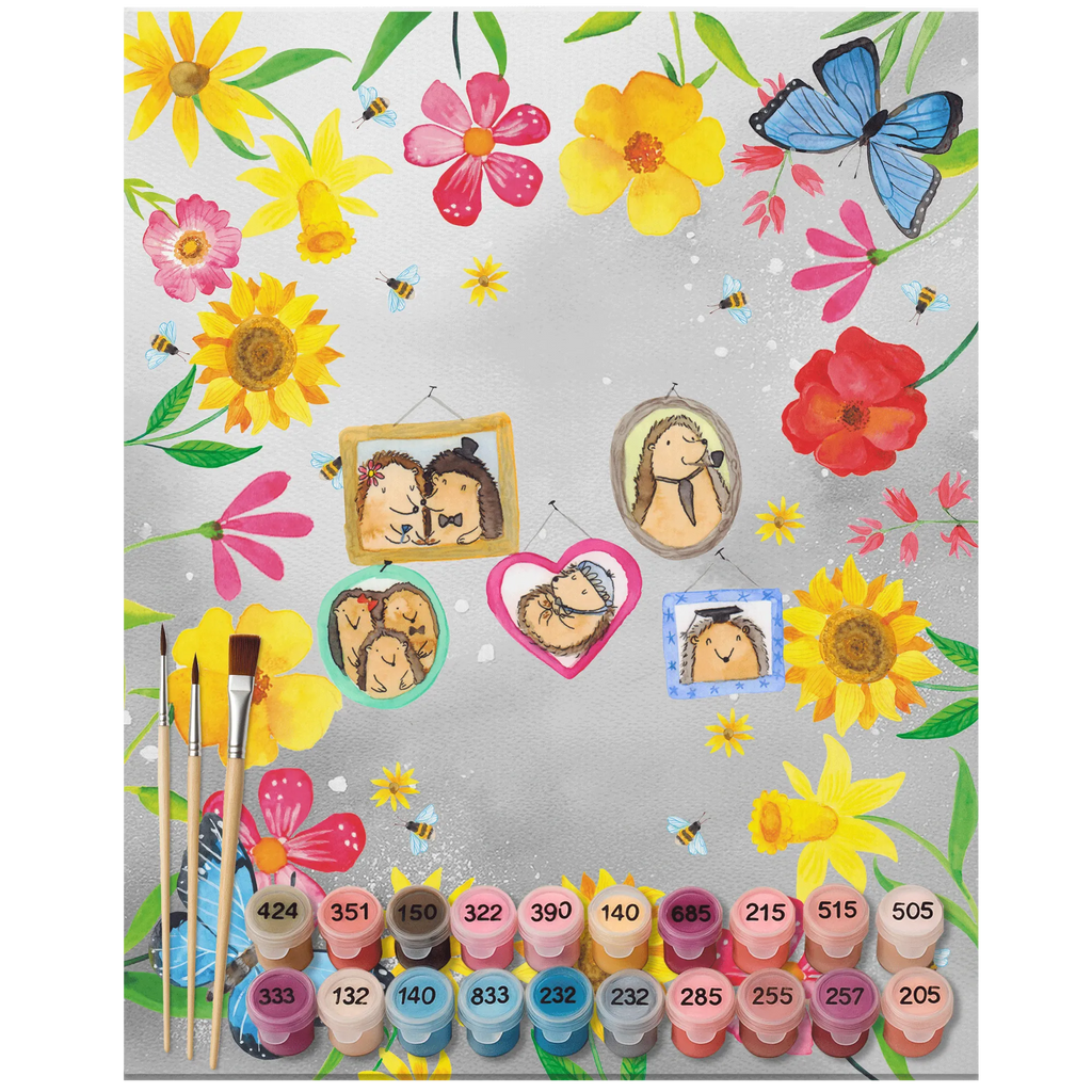 Paint by Numbers Hedgehog family Family, Father's Day, Mother's Day, brother, sister, Mom, Dad, dad, love, pictures, hedgehogs, mum, solidarity, happiness