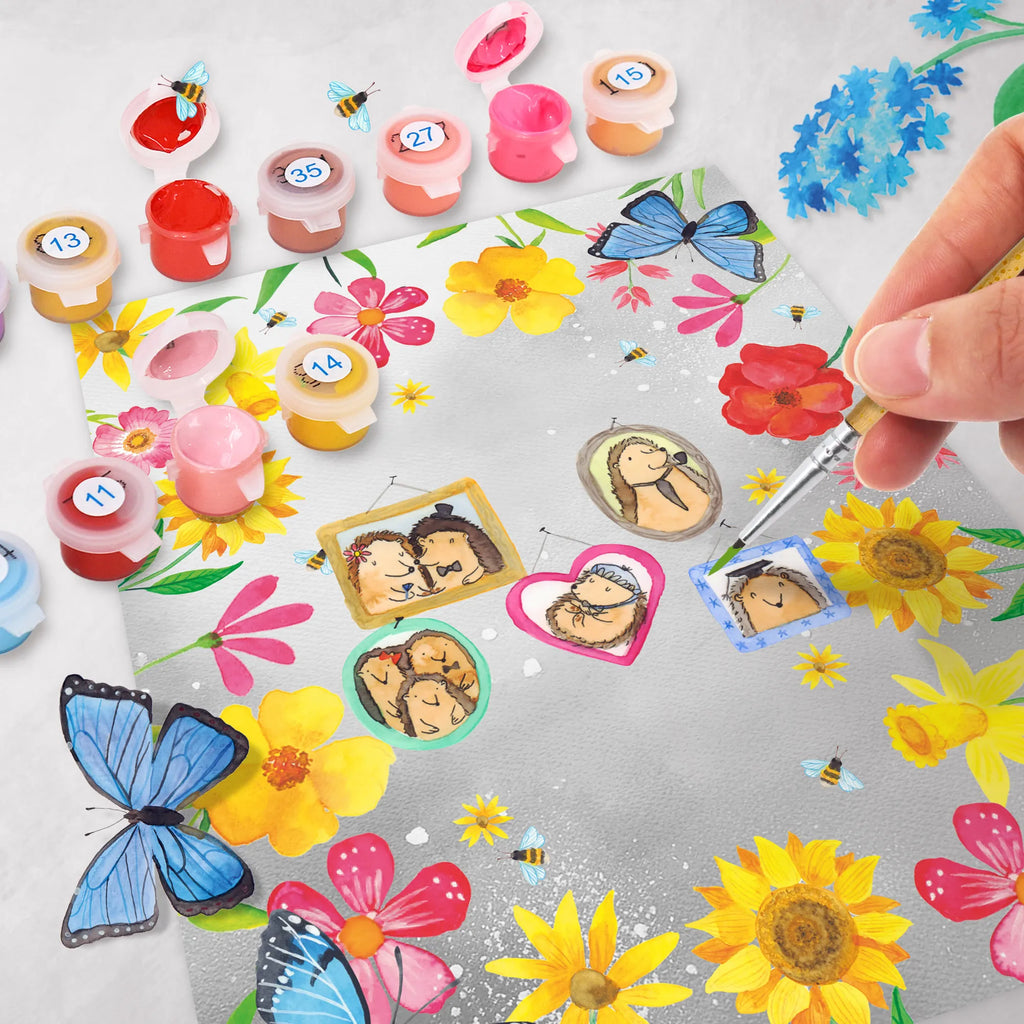 Paint by Numbers Hedgehog family Family, Father's Day, Mother's Day, brother, sister, Mom, Dad, dad, love, pictures, hedgehogs, mum, solidarity, happiness