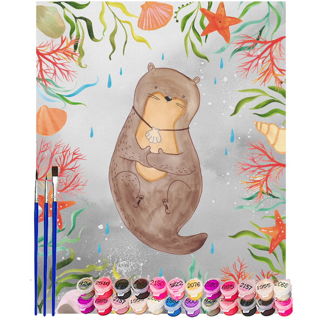 Malen nach Zahlen Otter Muschel Kunstwerk, Künstler, Malen nach Zahlen, Baseln, DIY, Ausmalbild, Malen, Bastelidee, Kreativität, Otter, Fischotter, Seeotter, Tagträumen, Otterliebe, träumen, Motivation, grübeln, Büro
