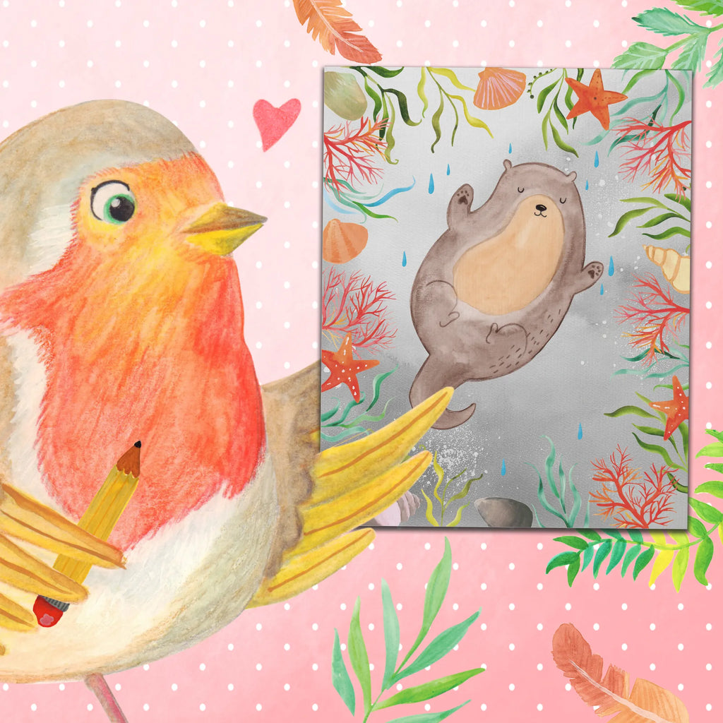 Paint by Numbers otter Embrace otter, marten, sea otter, European otter, water mammal, aquatic animal, baby otter, predator, water, otter gifts, animal lover, gift ideas for animal lovers, animal, mammal, water animal, gifts for people in love, Otter Sea Otter Lake Otter