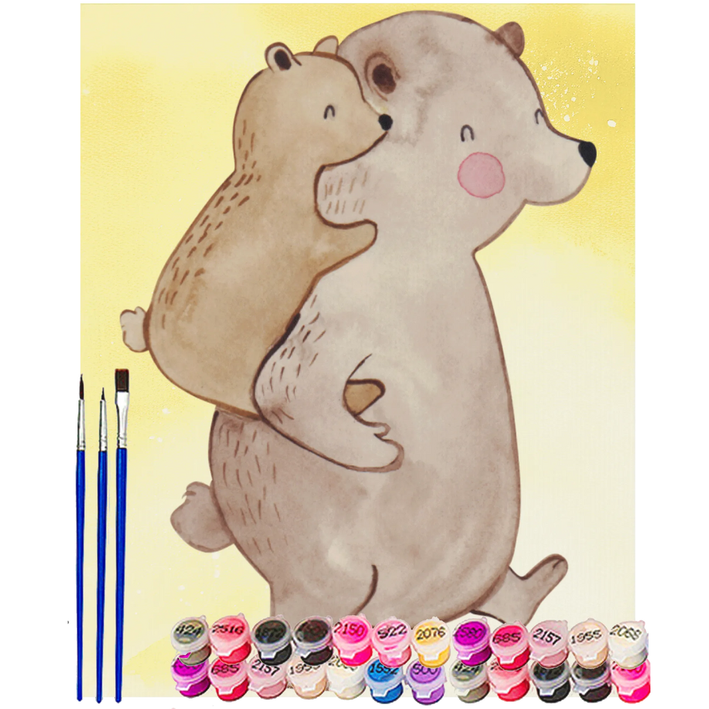 Paint by Numbers Papa Bear Family, Father's Day, Mother's Day, brother, sister, Mom, Dad, father's day, uncle, birthday, dad, present, daddy