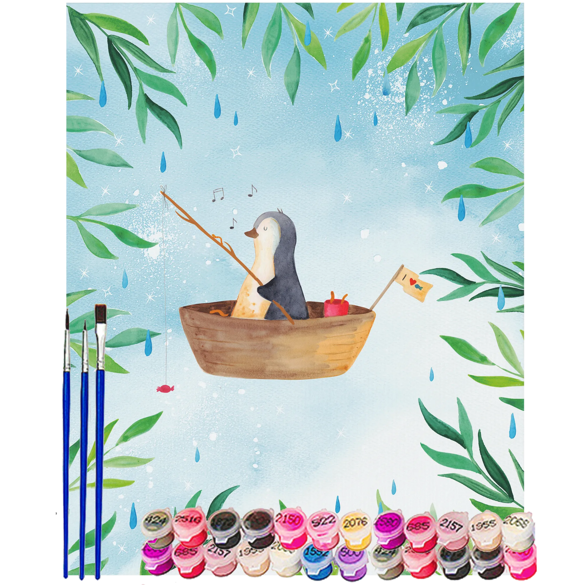 Malen nach Zahlen Pinguin Angelboot acryl malset, DIY Malen nach Zahlen, diy set, malerei nach zahlen, leinwand malerei, Malen nach Zahlen Leinwand, acrylmalerei set, kreativ set, malen mit zahlen, leinwand malset, Acryl Malen nach Zahlen, Malen nach Zahlen Bild, Malen nach Zahlen, malset, Zahlenbild, malen nach zahlen set, Pinguin, Leben, Neustart, Neuanfang, Angeln, Scheidung, Angelboot, Trennung, Geschenkidee Liebeskummer, Lebenslust, Motivation, Genießen, Boot, Pinguine