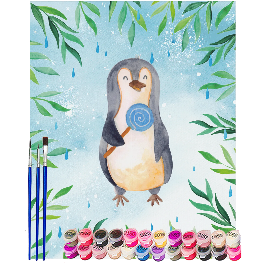 Paint by Numbers Penguin lollipop Bastelidee, Baseln, Malen nach Zahlen, Kreativität, Kunstwerk, Künstler, DIY, Ausmalbild, Malen, Pinguin, Ganove, Rebell, Süßigkeiten, Lolli, Pinguine, Blödsinn, Rabauke, Gauner, Spruch