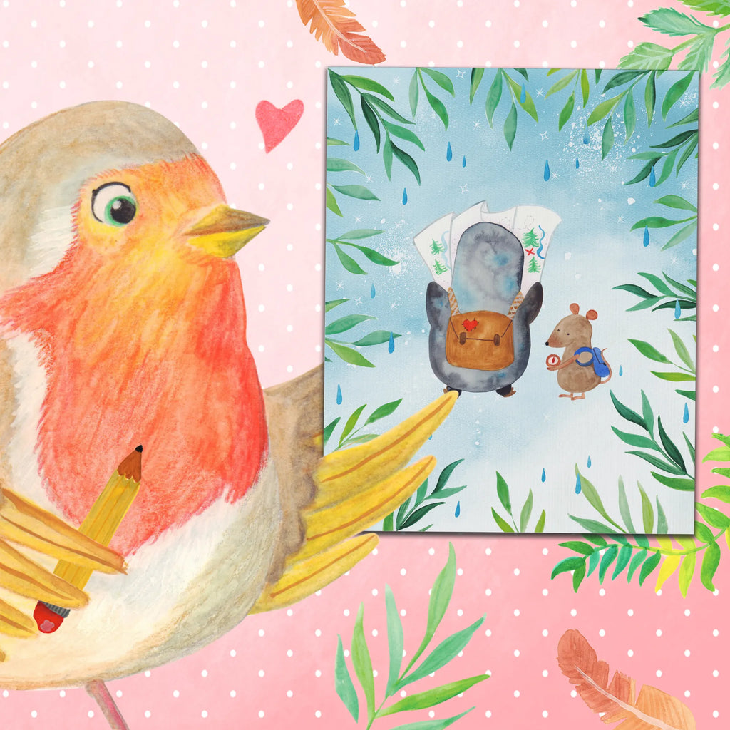 Malen nach Zahlen Pinguin & Maus Wanderer Kunstwerk, Ausmalbild, Bastelidee, Malen, Malen nach Zahlen, Kreativität, Künstler, Baseln, DIY, Pinguin, wandern, Pinguine, Ausflug, Abenteurer, Abenteuer, Wanderlust, Roadtrip