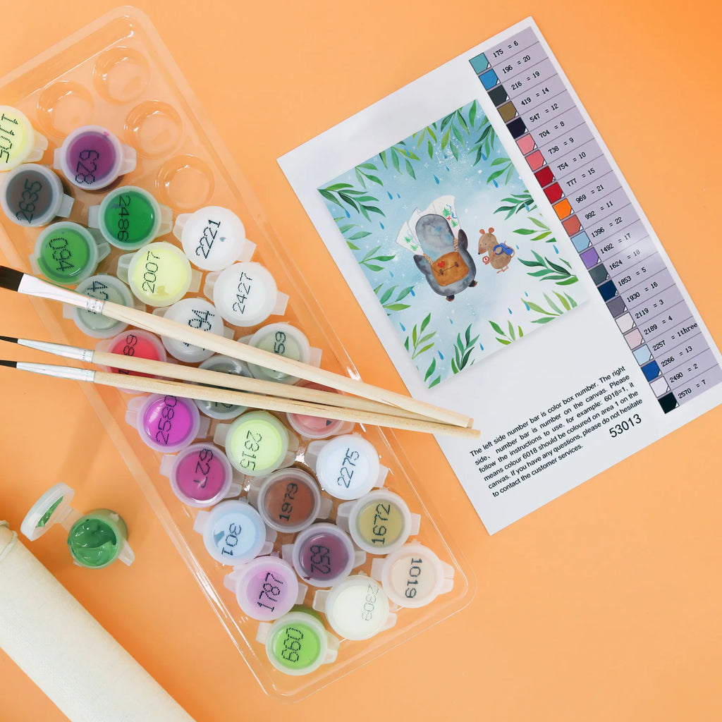 Malen nach Zahlen Pinguin & Maus Wanderer Kunstwerk, Ausmalbild, Bastelidee, Malen, Malen nach Zahlen, Kreativität, Künstler, Baseln, DIY, Pinguin, wandern, Pinguine, Ausflug, Abenteurer, Abenteuer, Wanderlust, Roadtrip