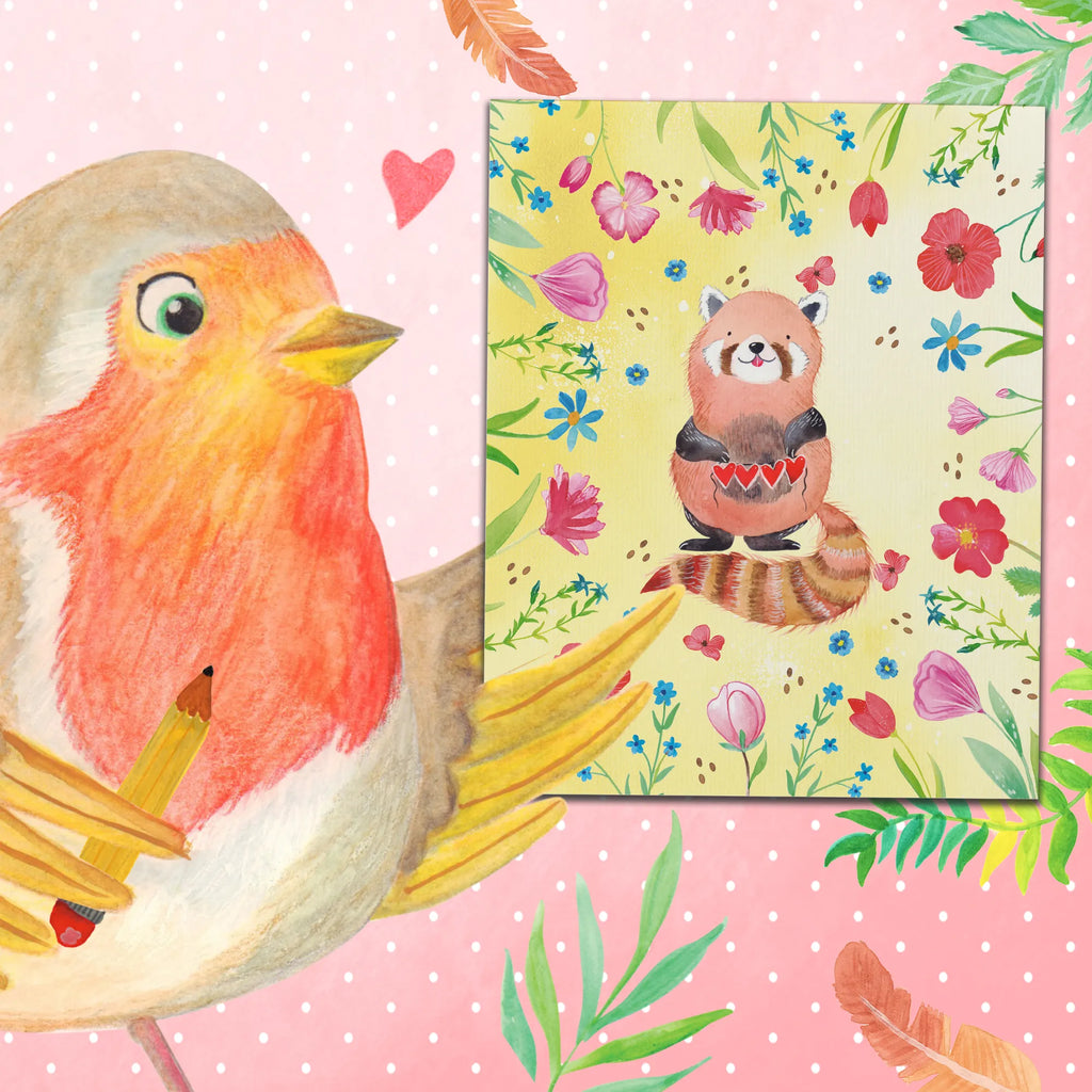 Malowanie według numerów Czerwony Panda Bastelidee, Baseln, Ausmalbild, DIY, Malen, Künstler, Kreativität, Malen nach Zahlen, Kunstwerk, Tiermotive, Gute Laune, lustige Sprüche, Tiere, Liebling, Rot, Herz, Liebe, Lieblingsmensch, Panda