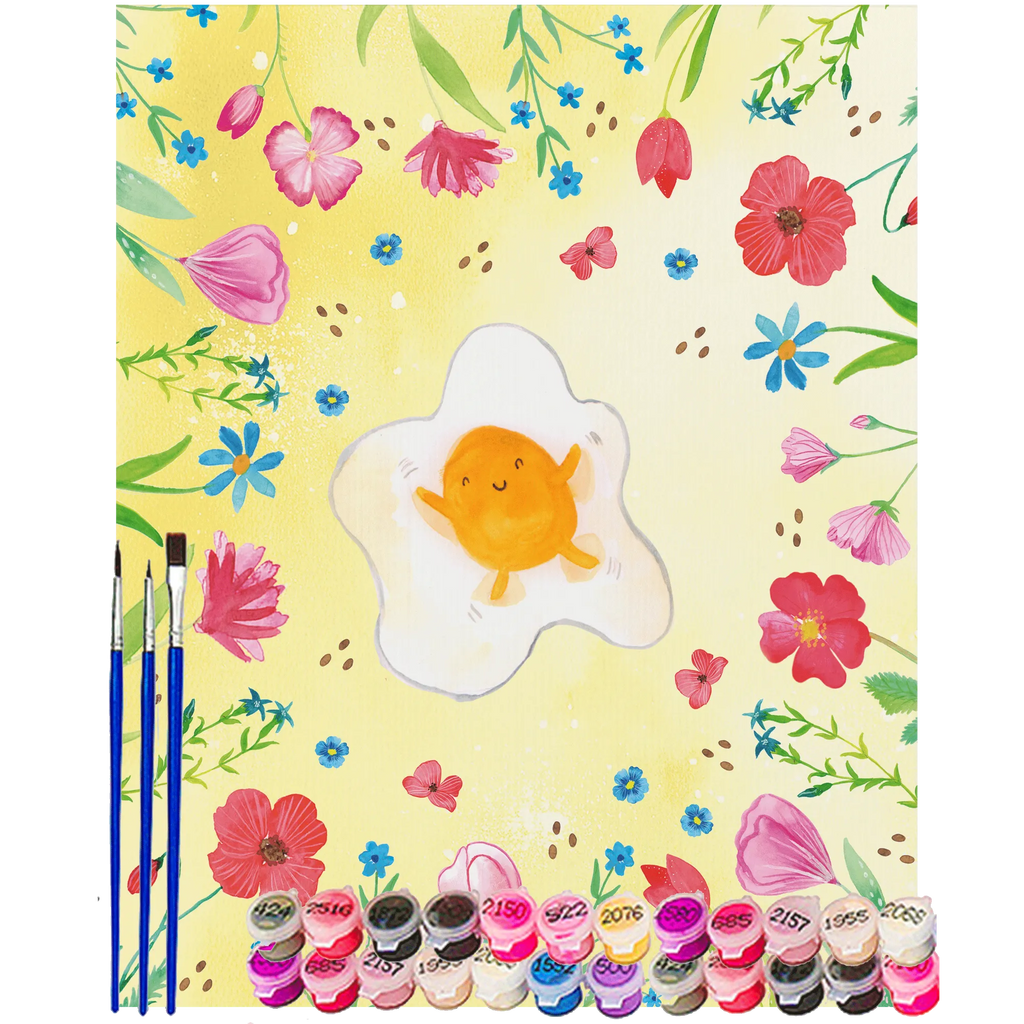 Paint by Numbers Fried egg egg Bastelidee, Kreativität, DIY, Ausmalbild, Kunstwerk, Malen nach Zahlen, Baseln, Malen, Künstler, Tiermotive, Gute Laune, lustige Sprüche, Tiere, Spiegelei, Glücklich, Ei, Liebe, Tag, Schön