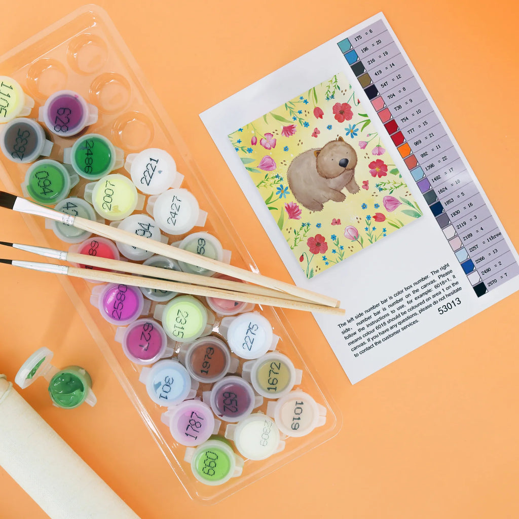 Malen nach Zahlen Wombat Ausmalbild, Baseln, Kreativität, DIY, Malen nach Zahlen, Kunstwerk, Künstler, Malen, Bastelidee, Tiermotive, Gute Laune, lustige Sprüche, Tiere, Spruch, Australien, Wombat, Das Leben ist schön, Motivation