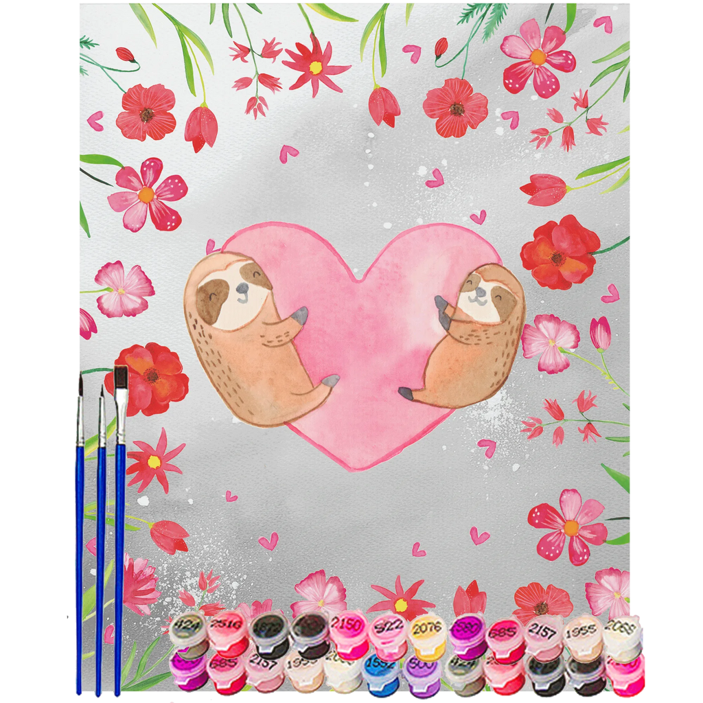 Malowanie według numerów leniwce Serce Miłość, partner, przyjaciel, przyjaciółka, mąż, żona, wesele, zaręczyny, prośba o rękę, prezent miłosny, rocznica, dzień ślubu