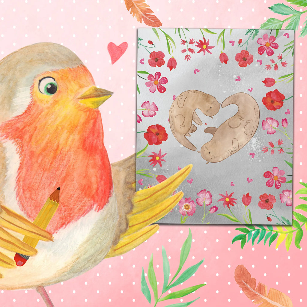 Malowanie według numerów wydra Walentynka Miłość, partner, przyjaciel, przyjaciółka, mąż, żona, wesele, zaręczyny, prośba o rękę, prezent miłosny, rocznica, dzień ślubu