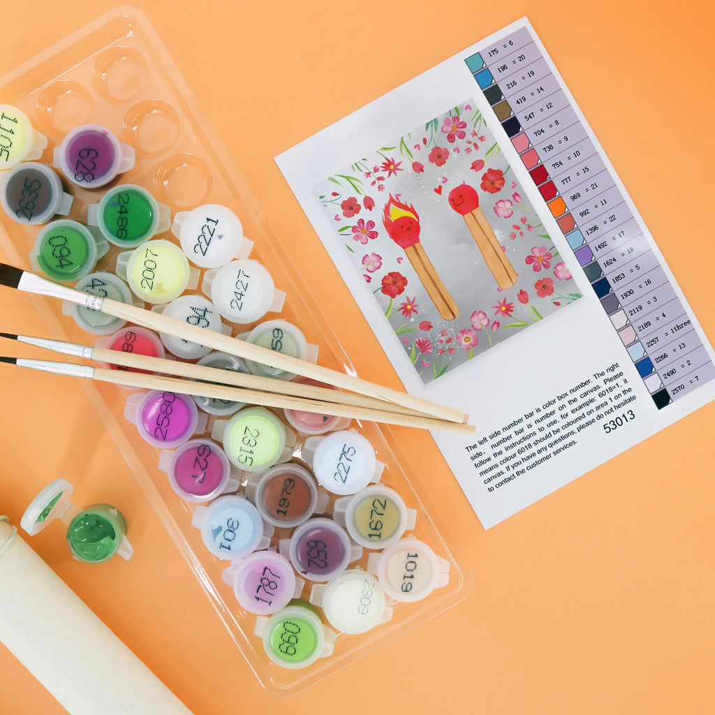 Malowanie według numerów Zapałki Malen, DIY, Künstler, Ausmalbild, Baseln, Bastelidee, Kunstwerk, Malen nach Zahlen, Kreativität, Liebe, Partner, Freund, Freundin, Ehemann, Ehefrau, Heiraten, Verlobung, Heiratsantrag, Liebesgeschenk, Jahrestag, Hocheitstag, Streichhölzer