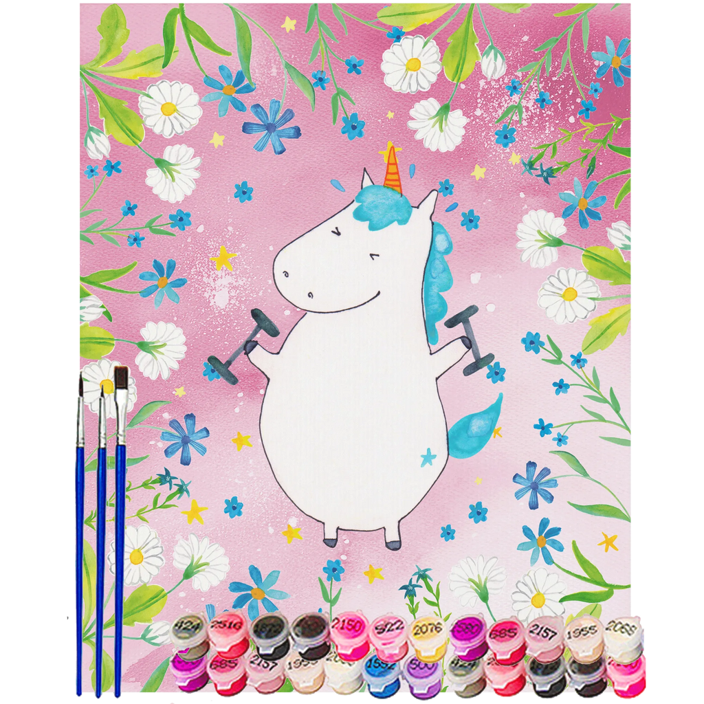 Paint by Numbers unicorn fitness unicorn, unicorns, Fitnessstudio, Sports, English, Sixpack, Unicorn, Diet, Dieting, Gym, Unicorns, model, Fitness