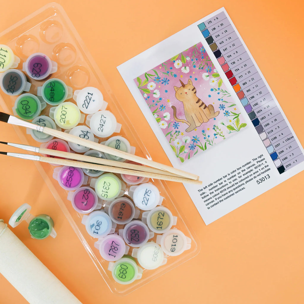 Paint by Numbers unicorn Cat unicorn, unicorns, Kittycorn, Unicorn, Glitter, cat gift, Kitty, Rainbow, cat lover, cat present