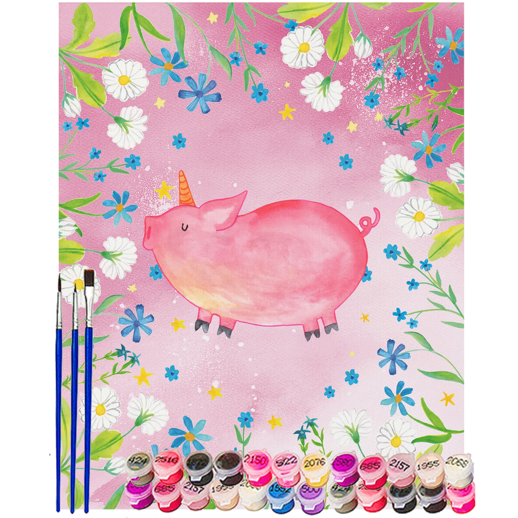 Malen nach Zahlen Einhorn Schwein Ausmalbild, Malen nach Zahlen, Kunstwerk, Einhorn, Einhörner, Einhorn Deko, Unicorn, witzig. lustig, Spruch, Schwein, funny, geschenk, englisch, Schweinhorn, Pig, Spaß, Piggy, english, Party, Bauer
