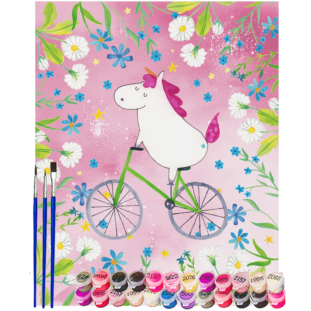 Malowanie według numerów Jednorożec Rowerzysta Jednorożec, jednorożce, dekoracje jednorożca, jednorożec