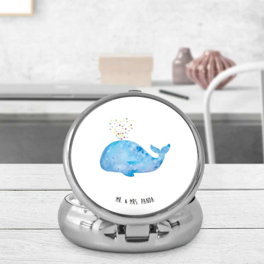 Pillendose Wal Konfetti Pillendose klein, Pillenorganizer, Tabletten, Tablettenbox, Pillendose, Tablettenorganizer, Pillen, Dose, Meerestiere, Meer, Urlaub, Wale, Abnehmen, Geburtstag, Diät, Lebensabschnitt, Trennung, Neustart, Wal, Neuanfang, Motivation, Konfetti