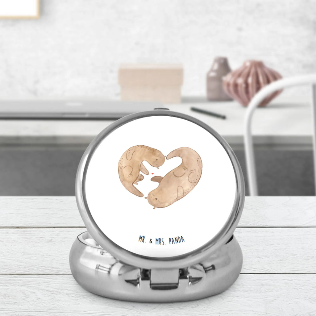 Pillendose Otter Herz Pillenorganizer, Tabletten, Pillendose, Tablettenorganizer, Tablettenbox, Dose, Pillendose klein, Pillen, Otter, Fischotter, Seeotter, Bessere Hälfte, Liebesbeweis, Verlobung, Hochzeitstag, gemeinsames Leben, Love you, Jahrestag, Liebe, Liebesgeschenk, Herz