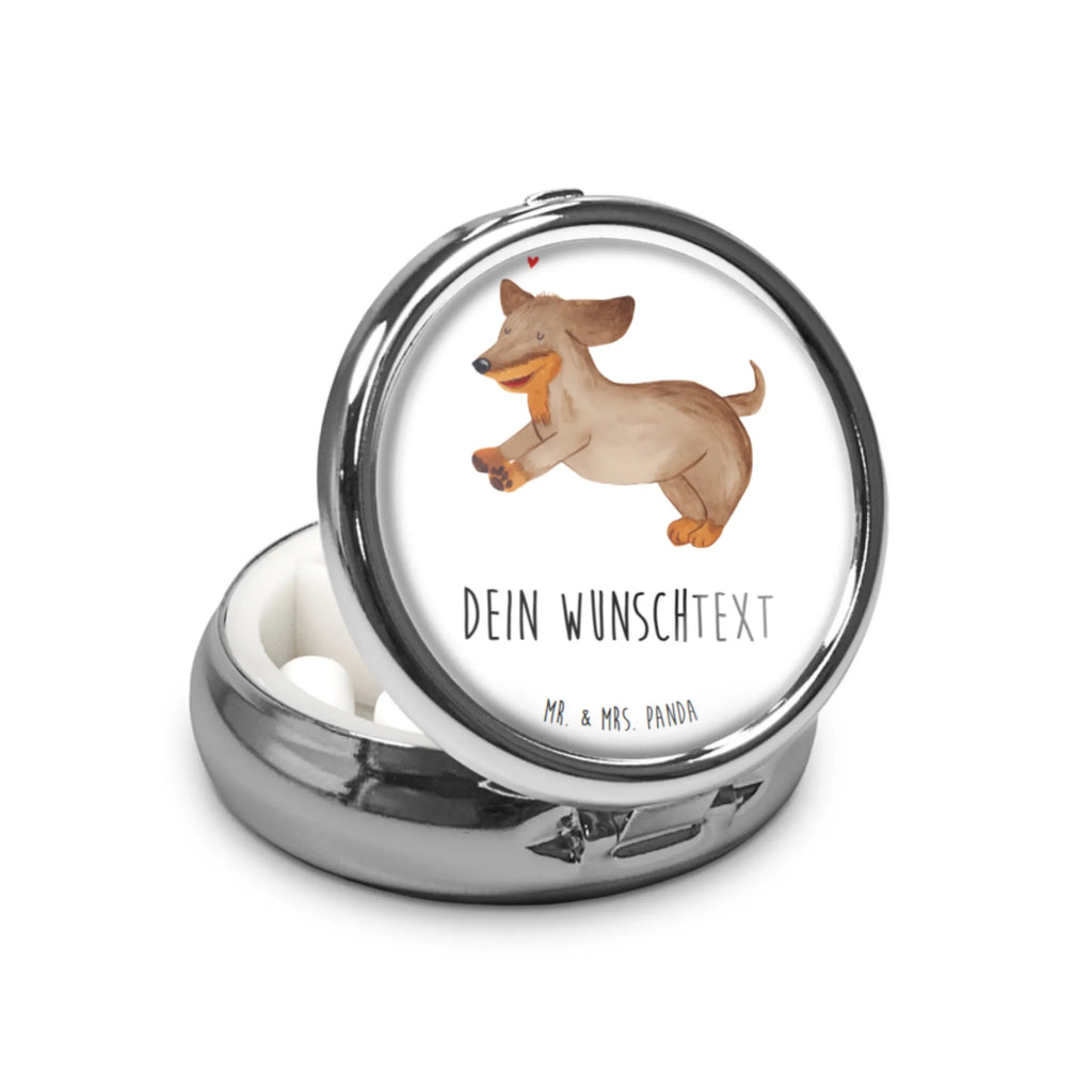 Personalisierte Pillendose Hund Dackel