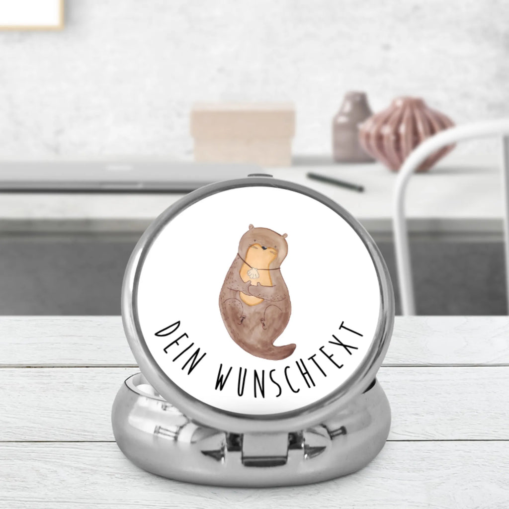 Personalisierte Pillendose Otter Muschel Personalisierte Pillendose, Personalisierte Dose, Pillen, Personalisierte Pillendose klein, Personalisierte Tablettenbox, Tabletten, Personalisierter Tablettenorganizer, Personalisierte Pillenorganizer, Pillendose mit Wunschnamen, Otter, Fischotter, Seeotter, Otterliebe, grübeln, träumen, Motivation, Tagträumen, Büro