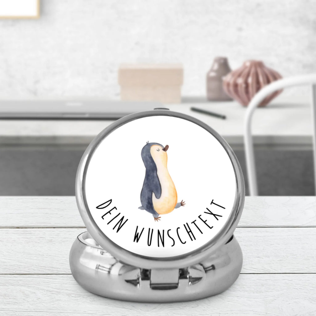 Personalisierte Pillendose Pinguin marschieren Pillendose mit Wunschnamen, Tabletten, Personalisierte Dose, Personalisierte Tablettenbox, Personalisierte Pillendose, Pillen, Personalisierte Pillendose klein, Personalisierter Tablettenorganizer, Personalisierte Pillenorganizer, Pinguin, Langschläfer, Bruder, Pinguine, Frühaufsteher, Familie, Schwester