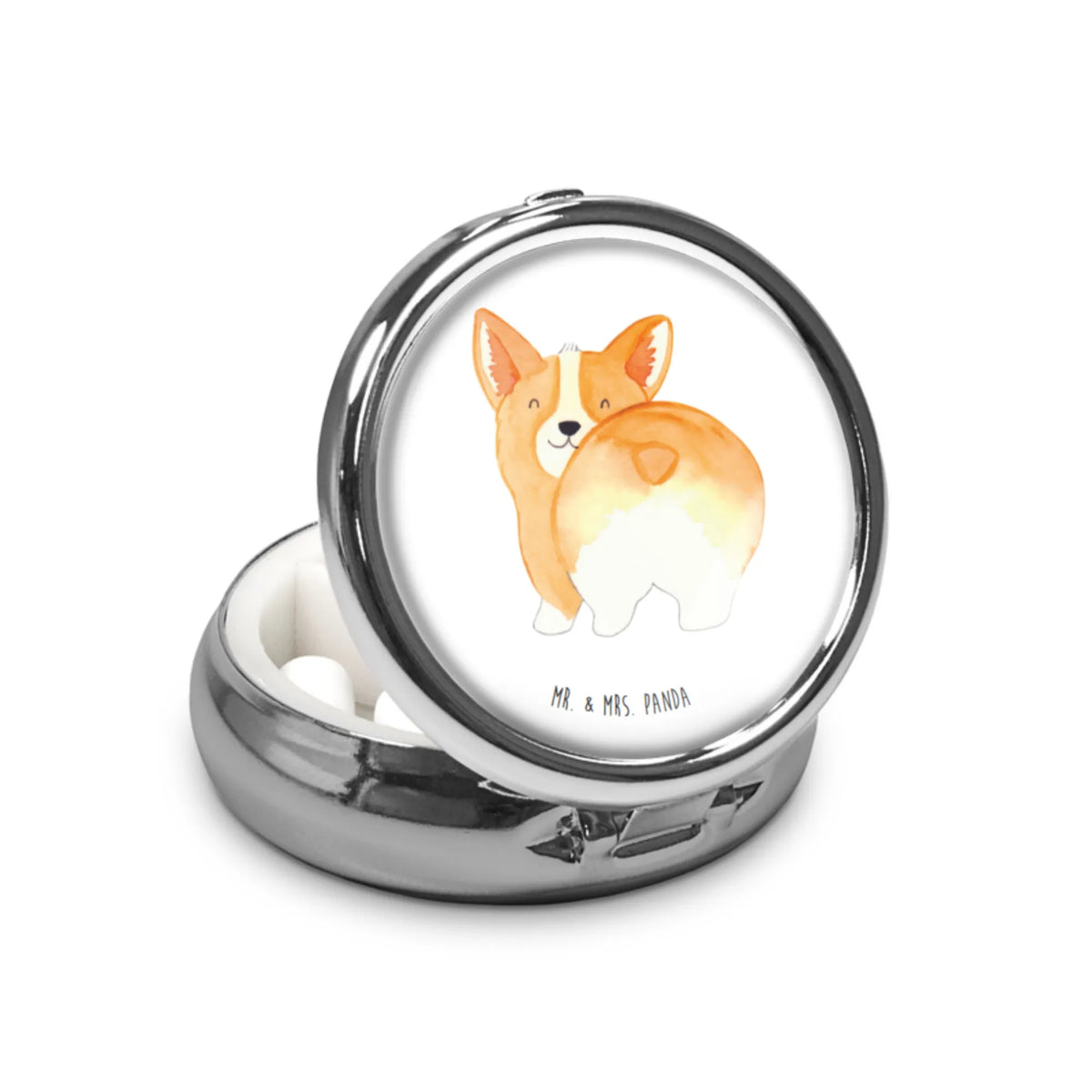 Pillbox corgi buttocks dog breed, mutt, hound, woof, dog mama, love dogs, love for dogs, dog decorative items, bag with dog print, funny gifts for dog owners, what do you give a dog lover, Christmas gifts for dogs, gifts for dogs, dog sayings, Dog love, Self love, Saying