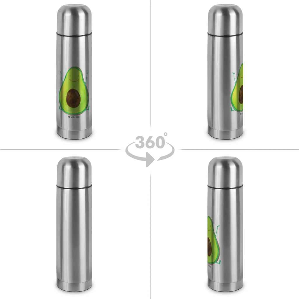 Thermoskanne Avocado Glücklich Thermoskanne, Avocado, Veggie, Vegan, Gesund, Chaos