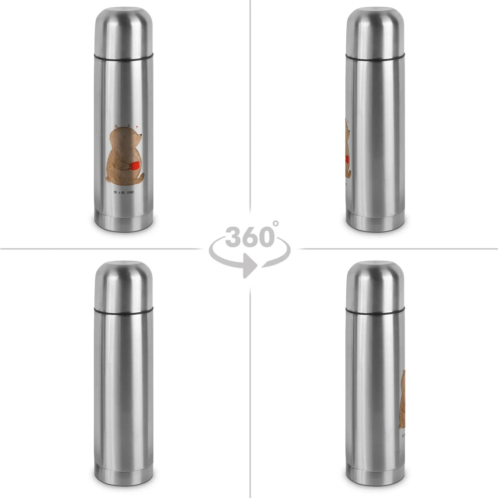 Thermos Flask bear Coffee Thermoskanne, Bär, Teddy, Teddybär, Bären, Kaffee, Welt erobern, Welt retten, Coffee, guten Morgen, Motivation, Morgenroutine