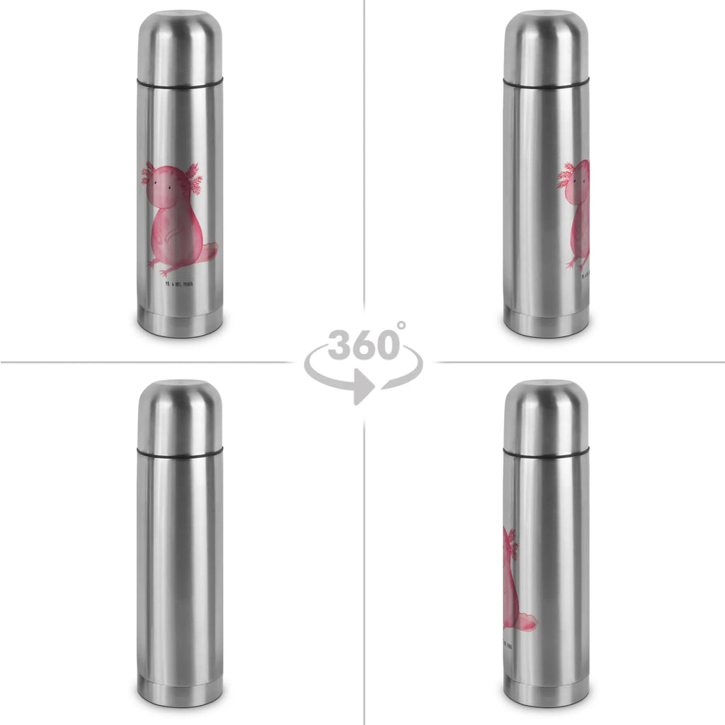 Thermoskanne Axolotl null Thermoskanne, Axolotl, Molch, fröhlich, Liebe, vergnügt, Weisheit, Lebensweisheit, Lebensstil, Freundin, zufrieden, Axolot