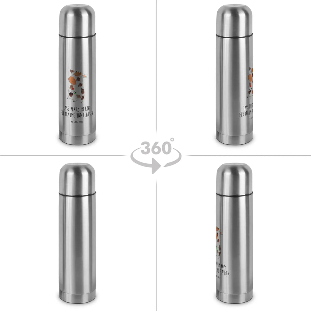 Thermoskanne Kuh Thermoskanne, Bauernhof, Hoftiere, Landwirt, Landwirtin, Milch, Träume, Kühe, Flausen, Kuh, Milchkuh, Spruch, Magie, Motivtion, Hof