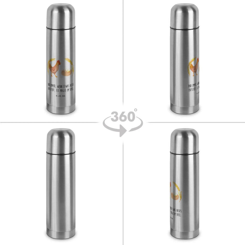 Thermos Flask Chicken Proud Thermoskanne, Bauernhof, Hoftiere, Landwirt, Landwirtin, Hühner, Landleben, Motivation, Hahn, Geburt, Henne, Eier, Schwangerschaft, Hof, Spruch, Magie