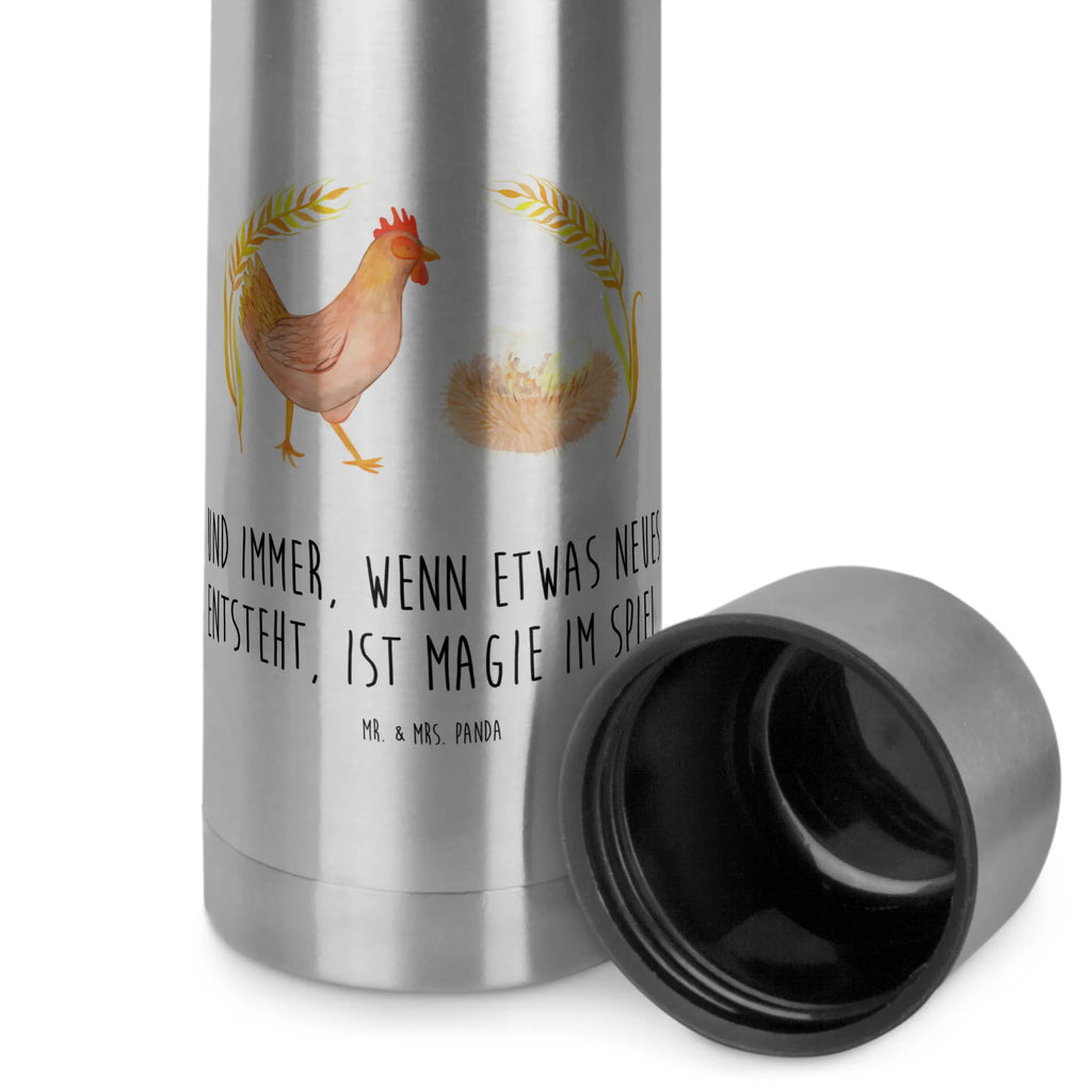 Thermos Flask Chicken Proud Thermoskanne, Bauernhof, Hoftiere, Landwirt, Landwirtin, Hühner, Landleben, Motivation, Hahn, Geburt, Henne, Eier, Schwangerschaft, Hof, Spruch, Magie